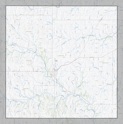 Jefferson County NE USGS topo map
