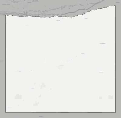 Kearney County NE county basemap context