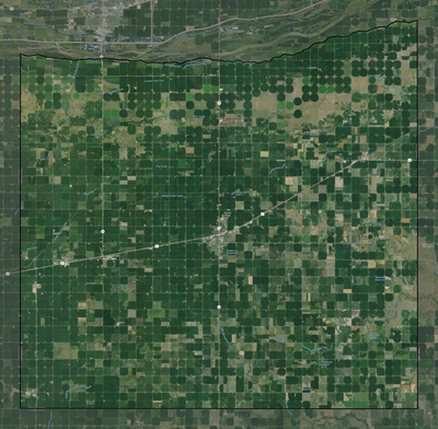 Kearney County NE USGS imagery and topo map