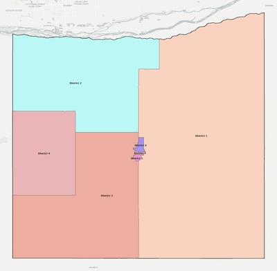 Kearney County NE townships and subdivisions map