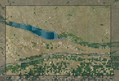 Keith County NE USGS imagery and topo map