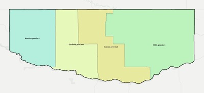 Keya Paha County NE townships and subdivisions map