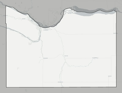 Knox County NE county basemap context