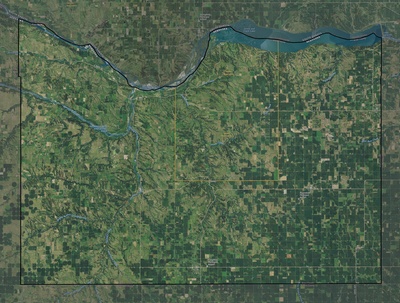 Knox County NE USGS imagery and topo map