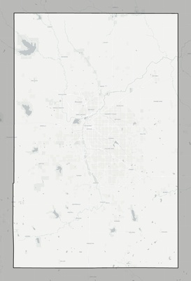 Lancaster County NE county basemap context