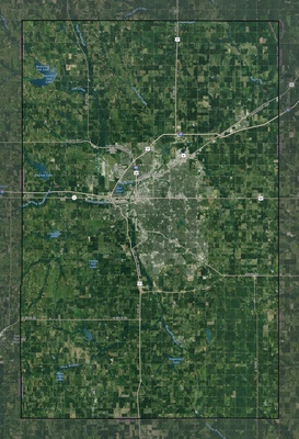 Lancaster County NE USGS imagery and topo map