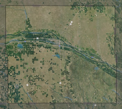 Lincoln County NE USGS imagery and topo map