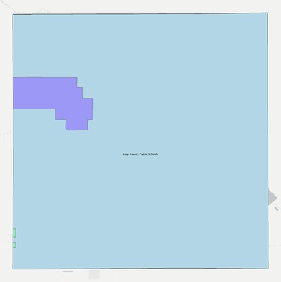 Loup County NE school district boundaries map