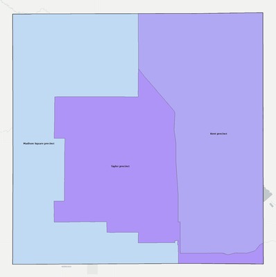 Loup County NE townships and subdivisions map