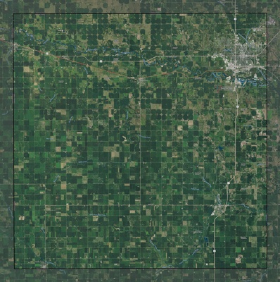 Madison County NE USGS imagery and topo map