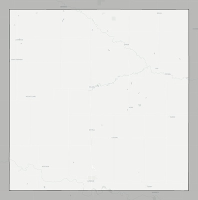 Nuckolls County NE county basemap context