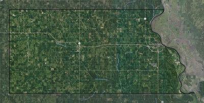 Otoe County NE USGS imagery and topo map