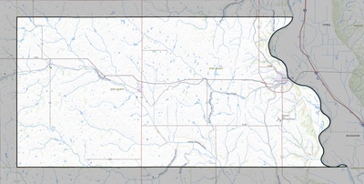 Otoe County NE USGS topo map