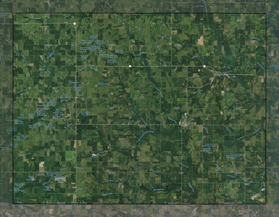 Pawnee County NE USGS imagery and topo map