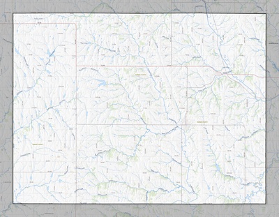 Pawnee County NE USGS topo map