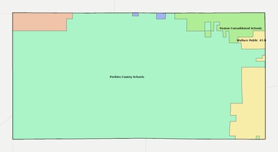 Perkins County NE school district boundaries map