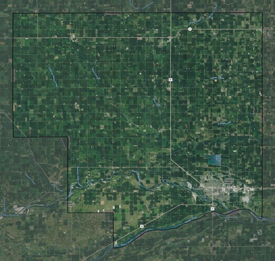 Platte County NE USGS imagery and topo map