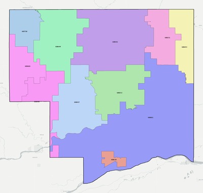 Platte County NE ZIP code boundaries map