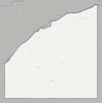 Polk County NE county basemap context