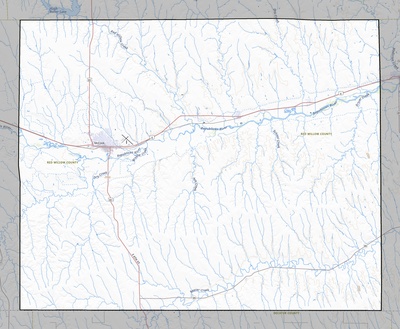 Red Willow County NE USGS topo map