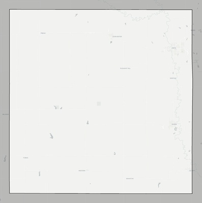 Saline County NE county basemap context