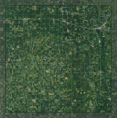 Saline County NE USGS imagery and topo map