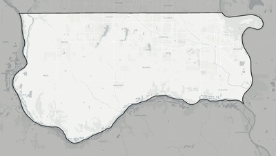 Sarpy County NE county basemap context
