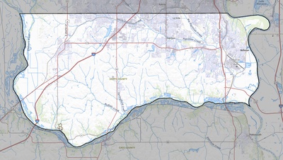 Sarpy County NE USGS topo map
