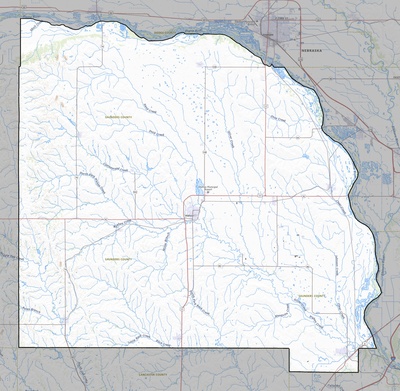 Saunders County NE USGS topo map