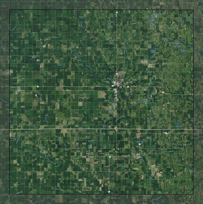 Seward County NE USGS imagery and topo map