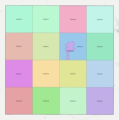Seward County NE townships and subdivisions map