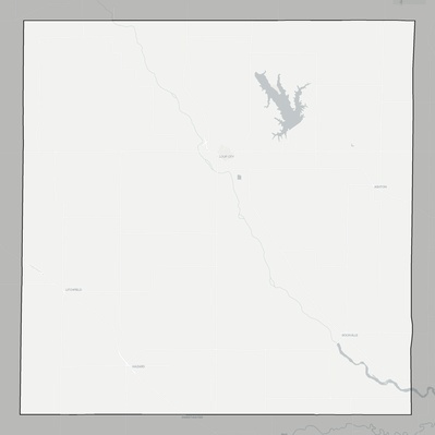 Sherman County NE county basemap context