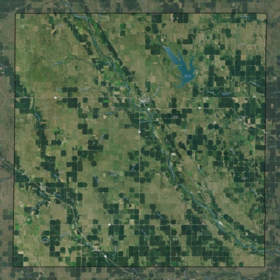 Sherman County NE USGS imagery and topo map