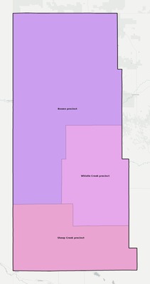 Sioux County NE townships and subdivisions map