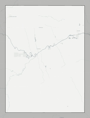 Stanton County NE county basemap context