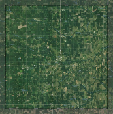 Thayer County NE USGS imagery and topo map