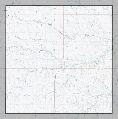 Thayer County NE USGS topo map