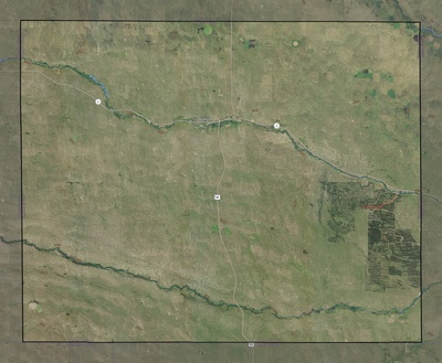 Thomas County NE USGS imagery and topo map