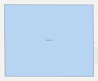 Thomas County NE townships and subdivisions map
