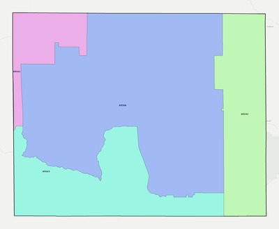 Thomas County NE ZIP code boundaries map