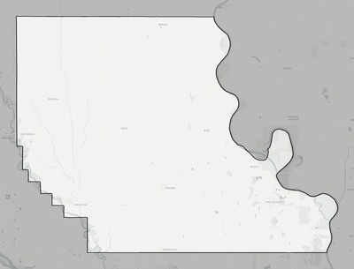 Washington County NE county basemap context