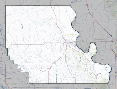 Washington County NE USGS topo map