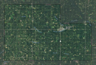 Wayne County NE USGS imagery and topo map