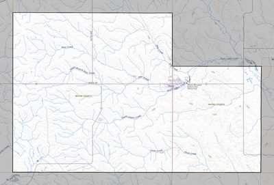 Wayne County NE USGS topo map