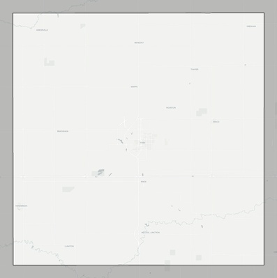 York County NE county basemap context