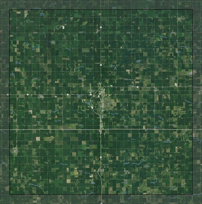 York County NE USGS imagery and topo map
