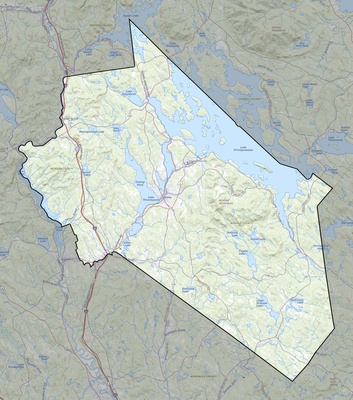 Belknap County NH USGS topo map