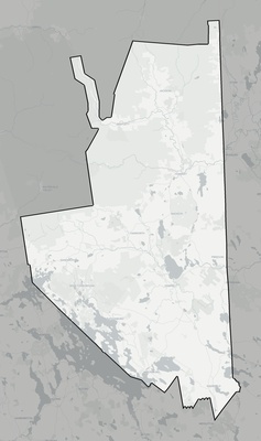 Carroll County NH county basemap context