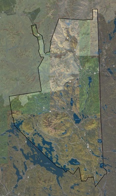 Carroll County NH USGS imagery and topo map