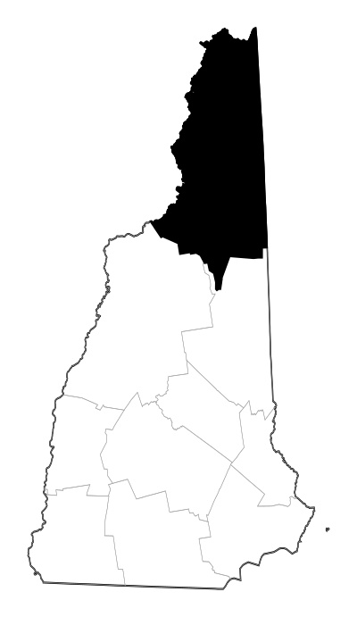 Coos County in New Hampshire